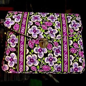 Plum petals Vera Bradley messenger/briefcase